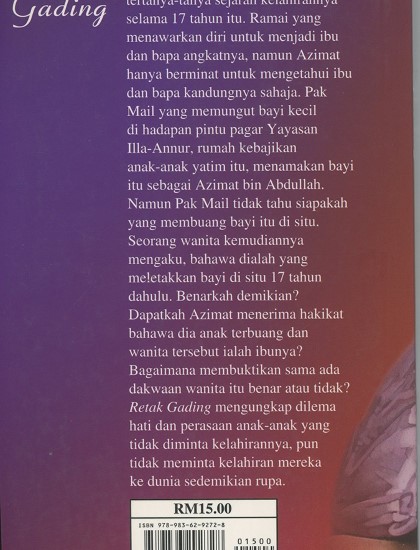 NOVEL REMAJA: RETAK GADING - Image 2