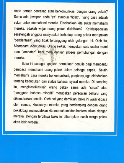 MEMAHAMI KOMUNIKASI ORANG PEKAK - Image 2