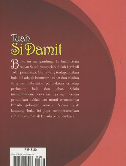 KUMPULAN CERITA RAKYAT SABAH: TUAH SI DAMIT - Image 2