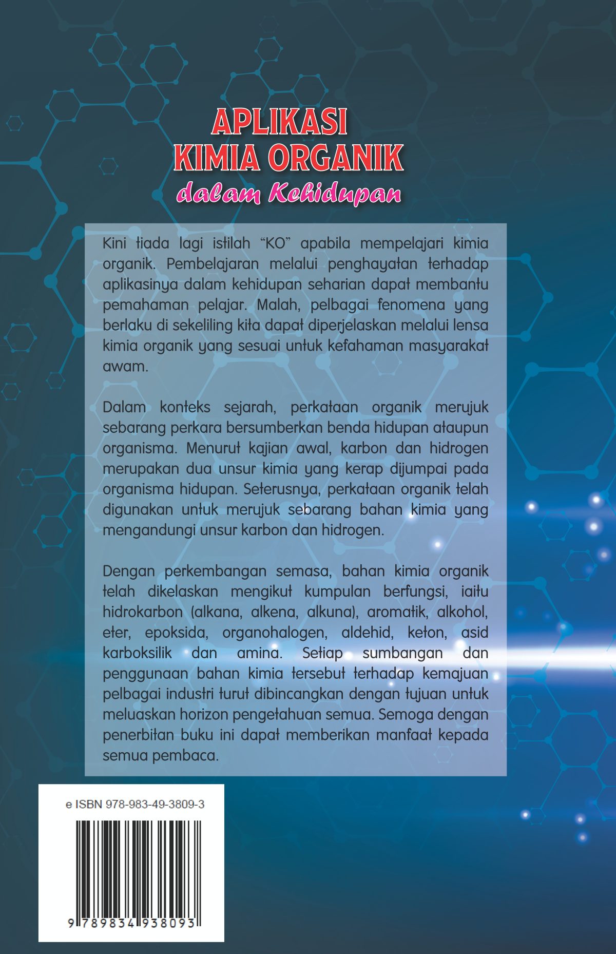 APLIKASI KIMIA ORGANIK DALAM KEHIDUPAN