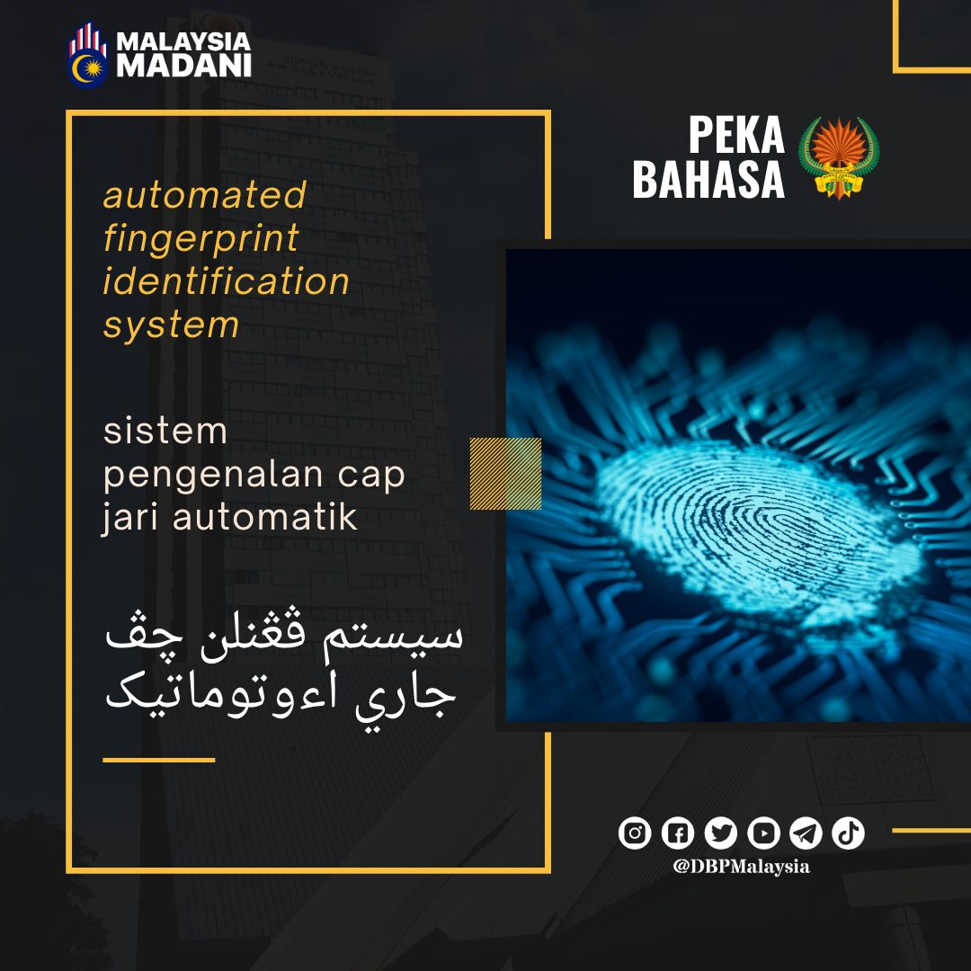 1. sistem cap jari automatik