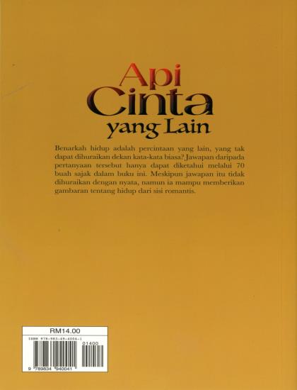 KUMPULAN SAJAK: API CINTA YANG LAIN - Image 2
