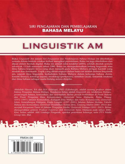 SIRI PENGAJARAN DAN PEMBELAJARAN BAHASA MELAYU: LINGUISTIK AM - Image 2