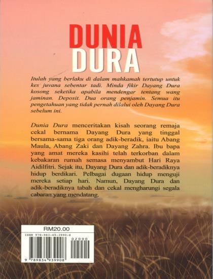 NOVEL REMAJA: DUNIA DURA - Image 2