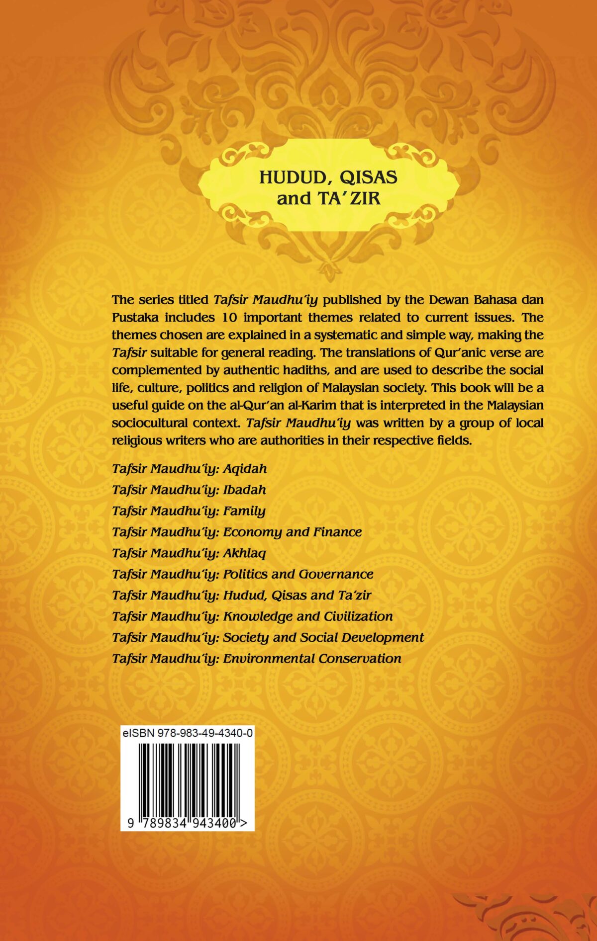 TAFSIR MAUDHU'IY: HUDUD, QISAS AND TA'ZIR (K/K) - Image 2
