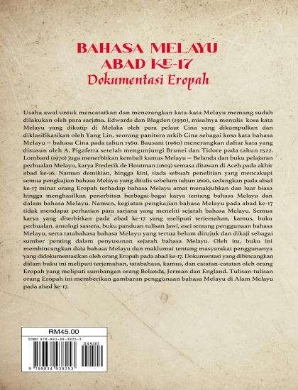 BAHASA MELAYU ABAD KE-17: DOKUMENTASI EROPAH - Image 2