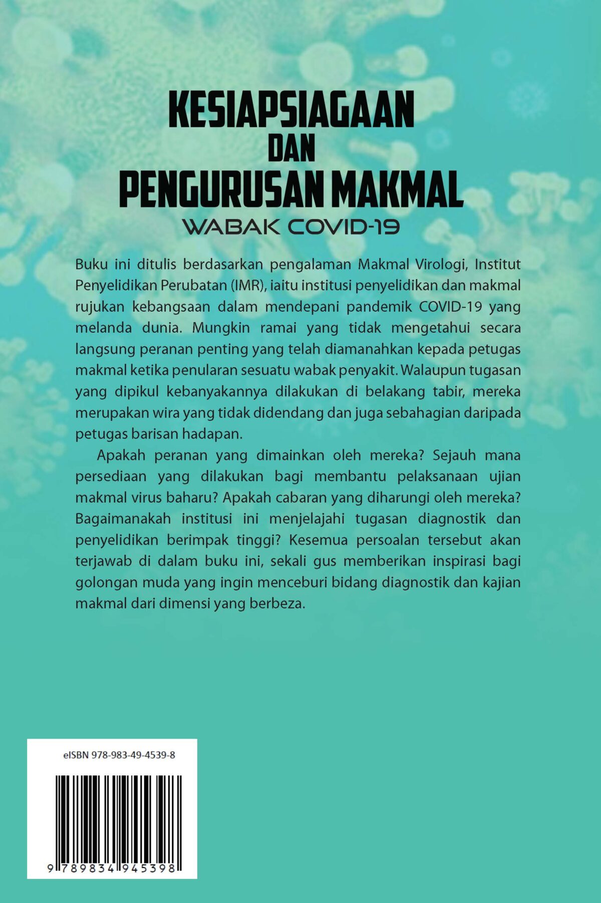 KESIAPSIAGAAN DAN PENGURUSAN MAKMAL: WABAK COVID-19 - Image 2