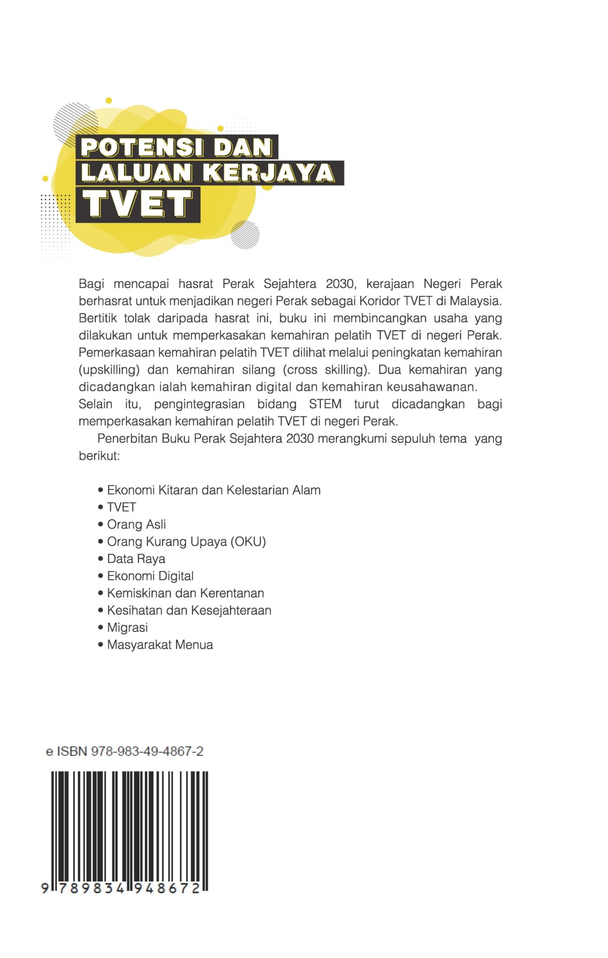 SIRI PENERBITAN PERAK SEJAHTERA 2030: POTENSI DAN LALUAN KERJAYA TVET - Image 2