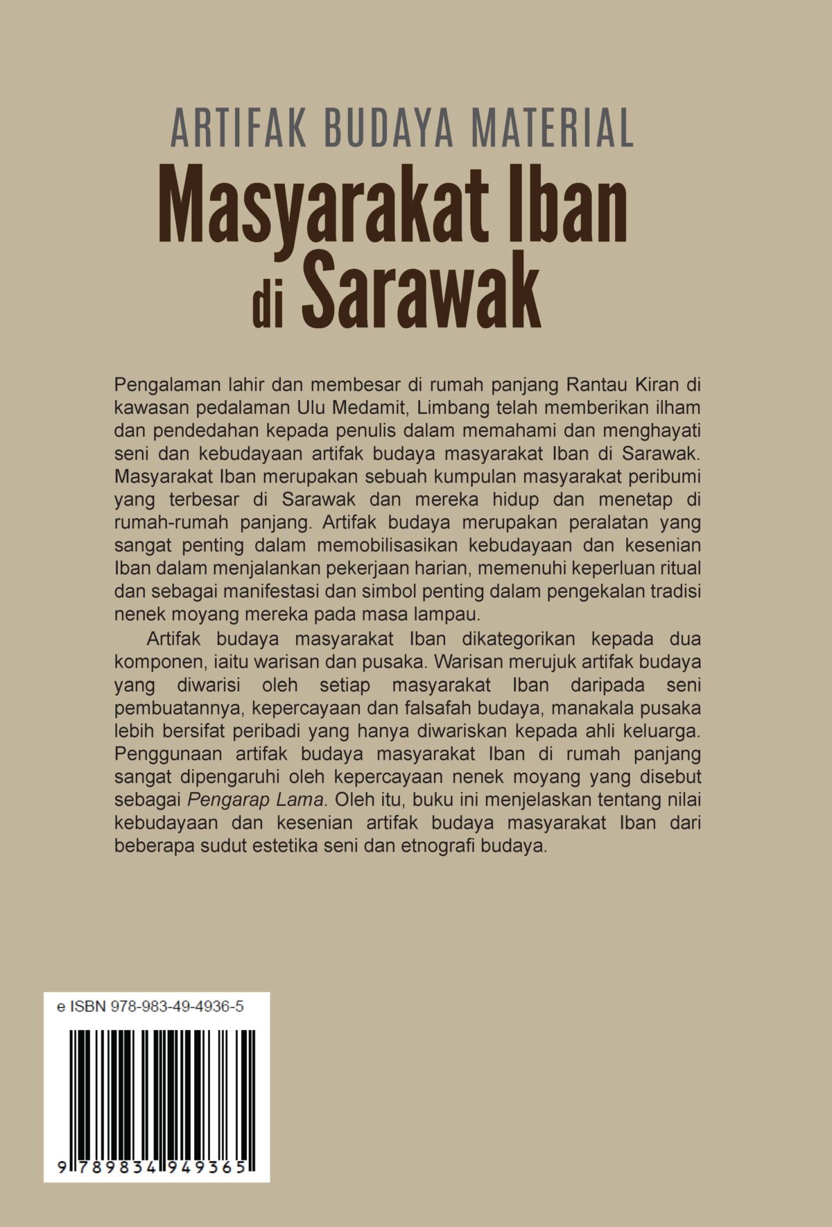 ARTIFAK BUDAYA MATERIAL: MASYARAKAT IBAN DI SARAWAK - Image 2