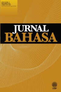 JURNAL BAHASA JILID 24 BIL. 2 DISEMBER 2024