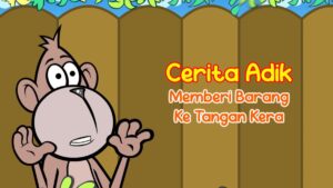Memberi barang ke tangan kera