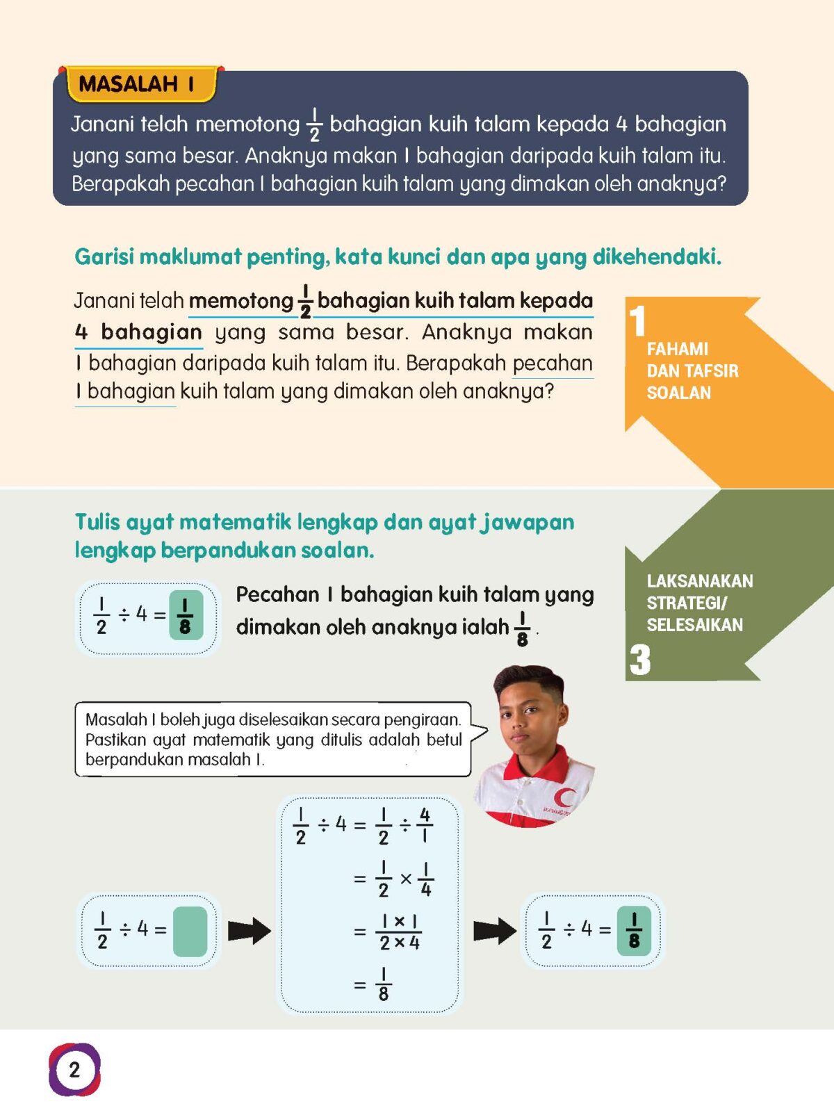 PENYELESAIAN MASALAH: MEMBAHAGI PECAHAN - Image 3