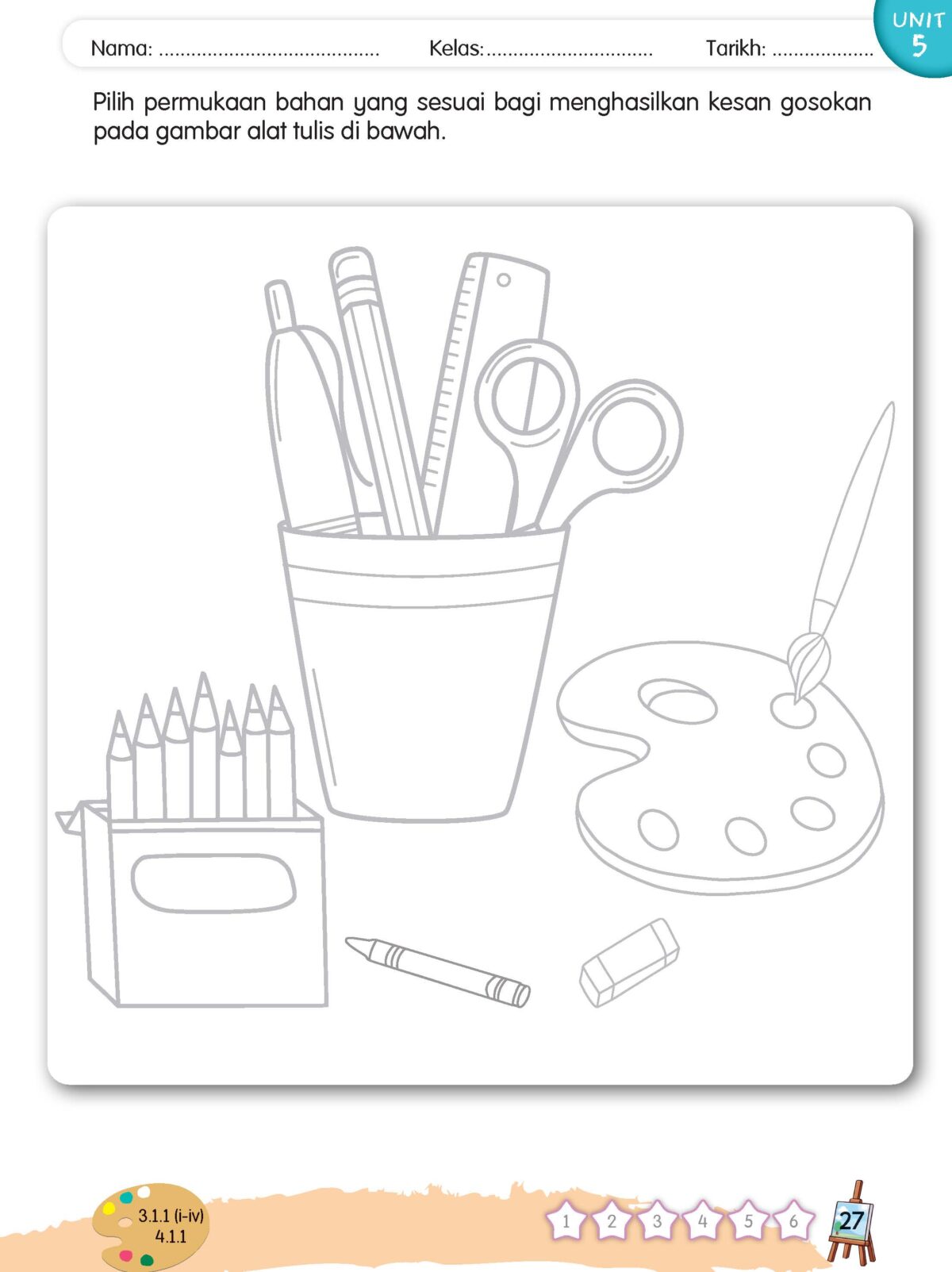 SIRI KREATIF SENI VISUAL: DIDIK SENI VISUAL TAHUN 2 BUKU AKTIVITI - Image 5
