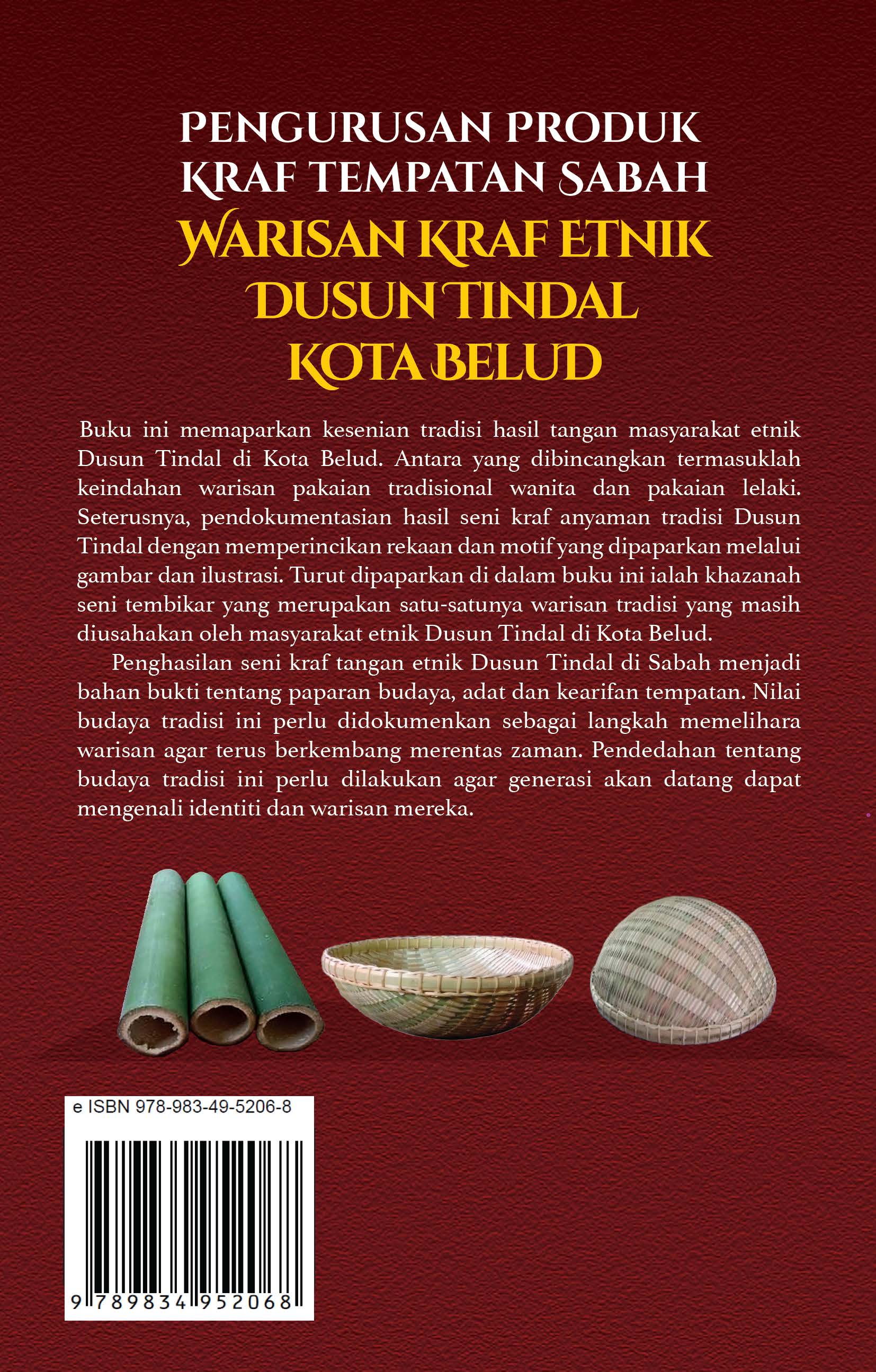 PENGURUSAN PRODUK KRAF TEMPATAN SABAH: WARISAN KRAF ETNIK DUSUN TINDAL KOTA BELUD - Image 2